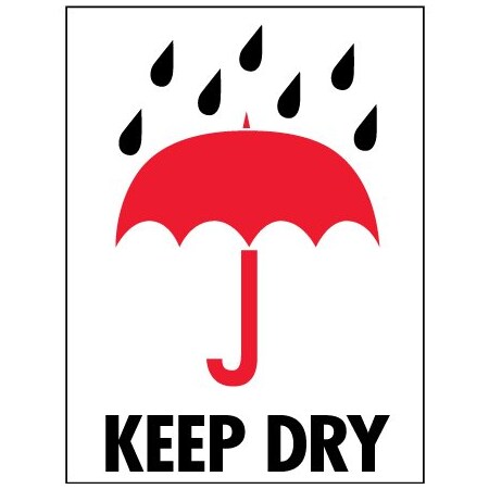 Bsc Preferred 3 x 4'' - ''Keep Dry'' Labels BUY00023908
